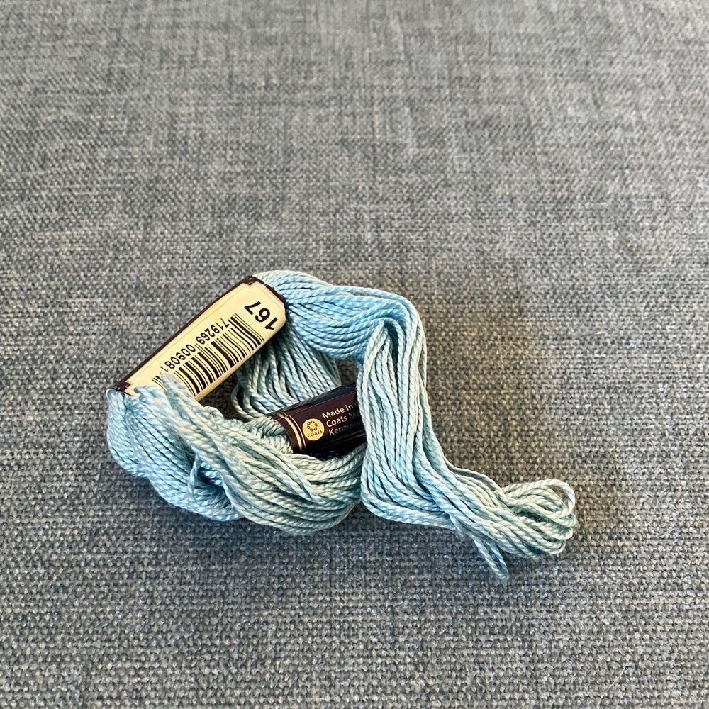 Blue Needlepoint Thread Yarn